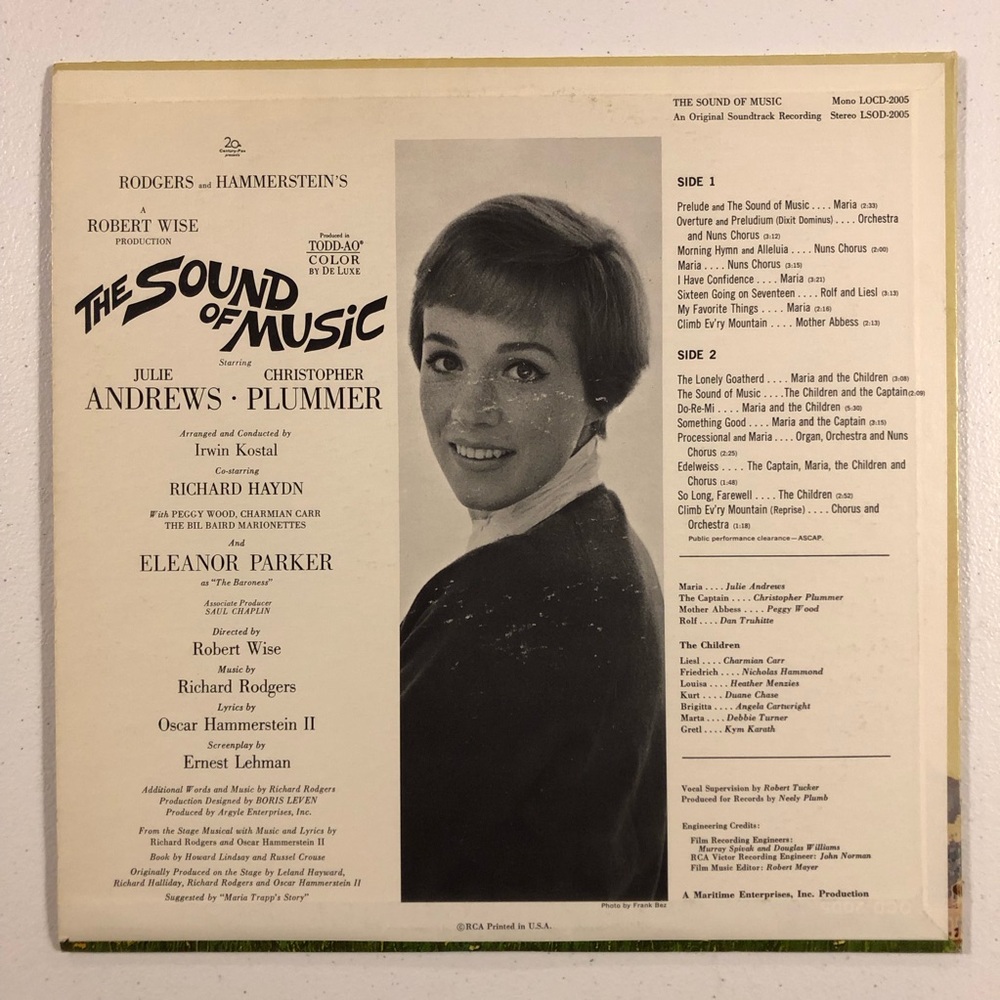 12” LP Vinyl Record THE SOUND OF MUSIC - Picture 2 of 12